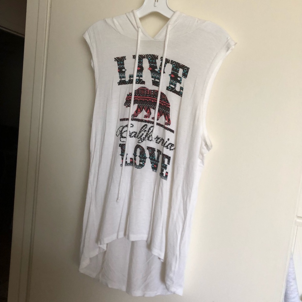 Muscle tank hoodie